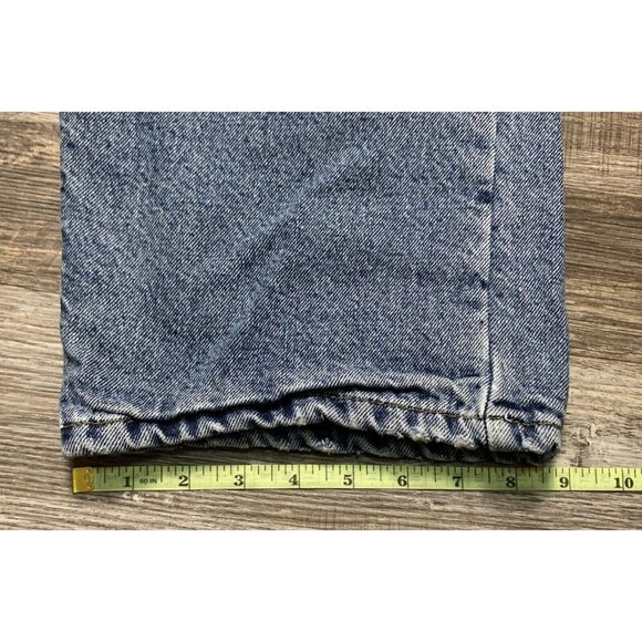 Full Blue Mens Jeans 40x30 Relaxed Fit Flannel Lined 100% Cotton Denim Straight - Picture 14 of 15